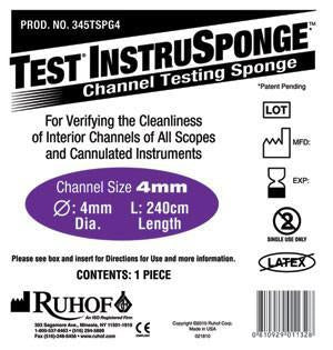 Ruhof Healthcare Channel Cleaning Verification Sponge Test® InstruSponge™ - M-1138073-2804 - Case of 100