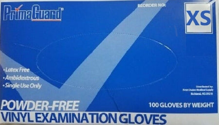 First Choice Medical Supply Exam Glove PrimaGuard X-Small NonSterile Vinyl Standard Cuff Length Clear Not Chemo Approved - M-1138454-2787 - Case of 1000