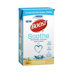 Nestle Healthcare Nutrition Oral Supplement Boost® Soothe Peach Mint Flavor Ready to Use 8 oz. Carton