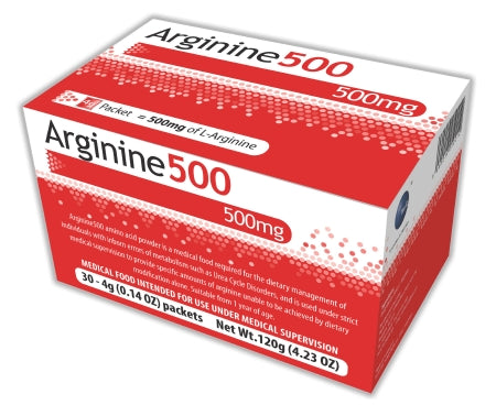 Vitaflo USA LLC Arginine Supplement Arginine 500 Unflavored 4 Gram Individual Packet Powder