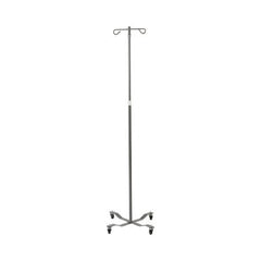 Drive Medical IV Stand Floor Stand McKesson 2-Hook 4-Leg, Rubber Wheels - M-1139180-3545 - Each