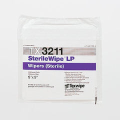Texwipe Cleanroom Wipe AlphaWipe® White Sterile Polyester 9 X 9 Inch Disposable - M-1139821-1000 - Case of 500