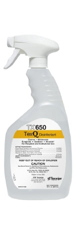 Texwipe TexQ® Surface Disinfectant Cleaner Quaternary Based Liquid 22 oz. Bottle Unscented NonSterile - M-1139822-1957 - Case of 12