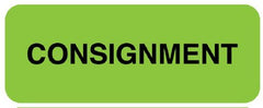 Pre-Printed Label UAL Instructional Label Green Permanent Paper Consignment Black Quality Control Label 7/8 X 2-1/2 Inch