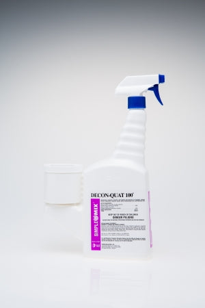 Veltek Associates DECON-QUAT® 100 Surface Disinfectant Cleaner Quaternary Based Liquid 16 oz. Bottle Organic Scent Sterile - M-1140735-4814 - Case of 12