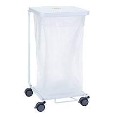 R & B Wire Products Hamper Stand Rolling Square Opening Foot Pedal Self-Closing Lid - M-1140876-3343 - Each