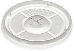 Culinary Depot Inc LID, F/TUMBLER TRANSLUCENT PLAS DISP W/STRAW SLOT (1000/CS)