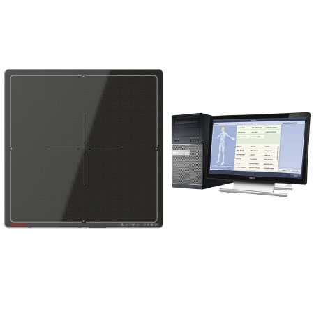 Rayence Inc DR Imaging Wireless Upgrade Package Rayence C-Series Wireless Cesium Panel 17 X 17 Inch 7.7 lbs. Battery Operated For use With 24 Inch Dell Monitor