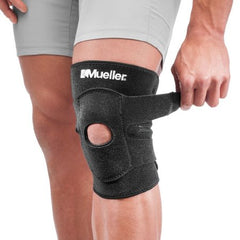 Mueller Sports Medicine Knee Support Mueller® Sport Care® One Size Fits Most Hook and Loop Strap Closure 12 to 21 Inch Above Knee Circumference Left or Right Knee