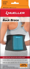 Mueller Sports Medicine BACK BRACE, ADJ BLK