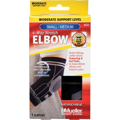 Mueller Sports Medicine ELBOW SUPPORT, 4WAY STRETCH BLK SM/MED