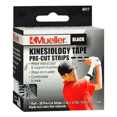 Mueller Sports Medicine Kinesiology Tape Mueller® I-Strips Pre-Cut Adhesive 2 Inch X 16.4 Foot Black NonSterile