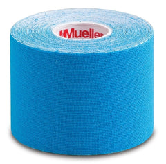 Mueller Sports Medicine Kinesiology Tape Pre-Cut Adhesive 2 Inch X 16.4 Foot Blue NonSterile