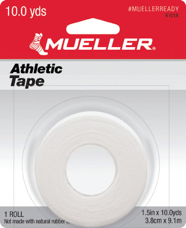 Mueller Sports Medicine Athletic Tape 1-1/2 Inch X 10 Yard White NonSterile