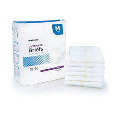 Unisex Adult Incontinence Brief McKesson Medium Disposable Heavy Absorbency - M-1141834-2204 - Case of 96