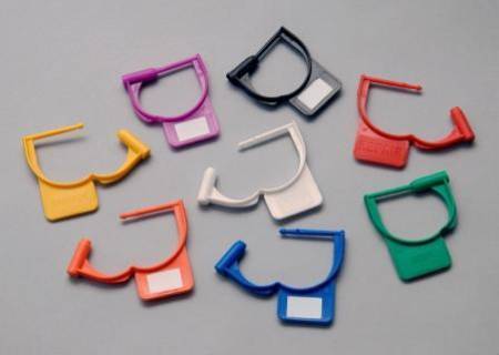 Aspen Surgical Products Tamper Evident Locking Tag Colortrack™ Snap Lock Assorted Plastic - M-496262-3489 - Pack of 100