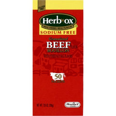 Hormel Food Sales Sodium Free Instant Broth Herb-Ox® Beef Flavor Bouillon Flavor Ready to Use 8 oz. Individual Packet