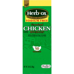 Hormel Food Sales Sodium Free Instant Broth Herb-Ox® Chicken Flavor Bouillon Ready to Use 8 oz. Individual Packet