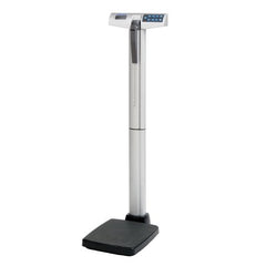 Health O Meter Column Scale with Height Rod Health O Meter® Digital Display 220 kg Weight Capacity Gray Battery Operated