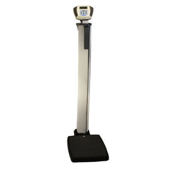 Health O Meter Cloumn Sclae with Height Rod Health O Meter® LCD Digital Display 273 kg Capacity Gray