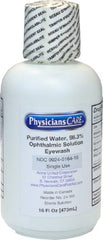 Connecticut Clean Room Eyewash Solution The Safety Zone ® Eye Cup, Buffered Solution 16 oz. Bottle