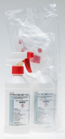 Veltek Associates HYPO-CHLOR 5.25% Surface Disinfectant Cleaner Germicidal Liquid 16 oz. Bottle Chlorine Scent Sterile - M-1142453-3972 - Case of 12