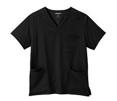 White Swan Scrub Shirt Jockey™ Small Black 4 Pockets Short Sleeve Unisex