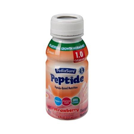 Abbott Nutrition Pediatric Oral Supplement / Tube Feeding Formula PediaSure® Peptide 1.0 Cal Strawberry Flavor 8 oz. Bottle Ready to Use