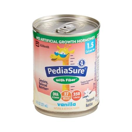 Abbott Nutrition Pediatric Oral Supplement / Tube Feeding Formula PediaSure® 1.5 Cal with Fiber Vanilla Flavor 8 oz. Can Ready to Use