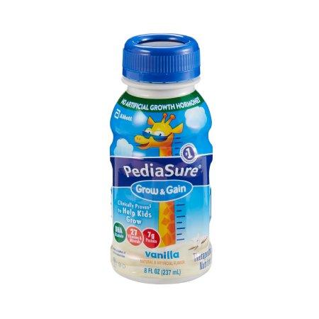 Abbott Nutrition Pediatric Oral Supplement / Tube Feeding Formula PediaSure® Grow & Gain Vanilla Flavor 8 oz. Bottle Ready to Use