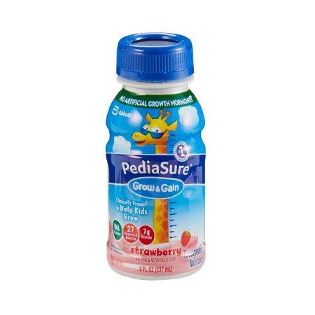 Abbott Nutrition Pediatric Oral Supplement PediaSure® Grow & Gain Strawberry Flavor 8 oz. Bottle Ready to Use