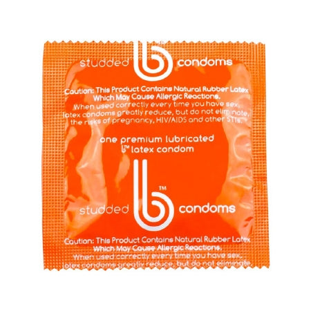 B Holding Group Condom Studded b® One Size Fits Most 1,000 per Case
