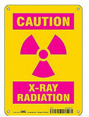 Grainger Wall Sign Caution Caution X-Ray Radiation - M-1144291-4339 - Each