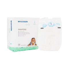 Unisex Baby Diaper McKesson Size 1 Disposable Moderate Absorbency - M-1144474-2403 - Case of 6