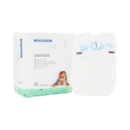 Unisex Baby Diaper McKesson Size 1 Disposable Moderate Absorbency - M-1144474-1545 - Bag of 1