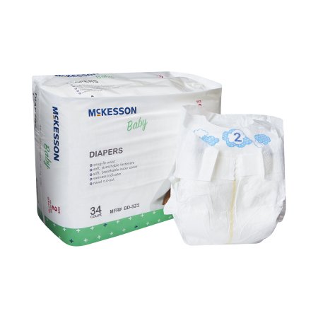 Unisex Baby Diaper McKesson Size 2 Disposable Moderate Absorbency - M-1144475-1623 - Bag of 1