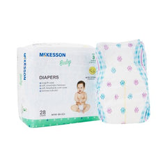 Unisex Baby Diaper McKesson Size 3 Disposable Moderate Absorbency - M-1144476-1815 - Case of 4