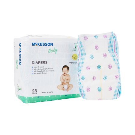 Unisex Baby Diaper McKesson Size 3 Disposable Moderate Absorbency - M-1144476-2186 - Bag of 1