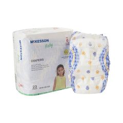 Unisex Baby Diaper McKesson Size 6 Disposable Moderate Absorbency - M-1144479-2350 - Bag of 1