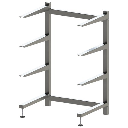Mortech Manufacturing Company RACK, STORAGE CANTILEVER ARMS 4TIER S/STL 42"X32"X62" D/S