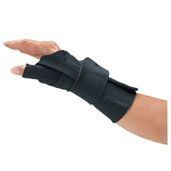 Patterson Medical Supply Wrist / Thumb Support Comfort Cool® CMC Restriction Neoprene / Neoloop™ / Terry Cloth Left Hand Black X-Large