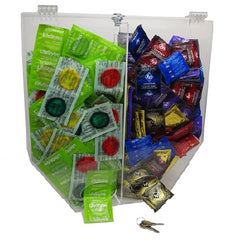 Total Access Group DISPENSER, CONDOM DUAL CHAMBERCLR PLAS