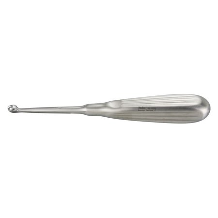 Miltex Bone Curette Miltex® Bruns 6-3/4 Inch Length Single-ended Hollow Handle with Grooves Size 1 Tip Round Cup Tip - M-1146825-1586 - Each