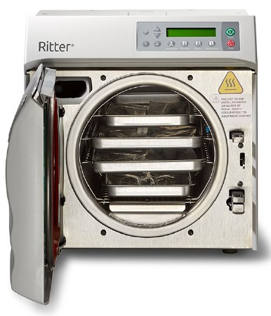 Midmark Ritter® M9D Tabletop Autoclave Steam 9 Inch Diameter X 15 Inch Depth Manual Door