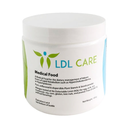 Solace Nutrition Lipid Metabolism Oral Supplement LDL Care Unflavored 100 Grams Jar Powder