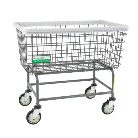 R & B Wire Products Antimicrobial Laundry Cart 100 lbs. Weight Capacity Steel Tubing 5 Inch Clean Wheel System™ Casters - M-1147874-3578 - Each