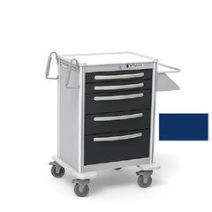 Waterloo Industries CART, EMER STEEL LT GRAY EXTERIOR 5DRWRS KEY LOCK DRK BLU