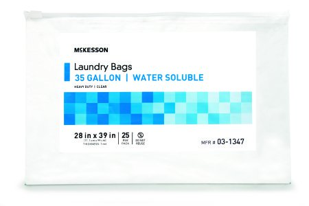 Laundry Bag McKesson Water Soluble 30 to 35 gal. Capacity 28 X 39 Inch - M-1147894-2220 - Case of 100