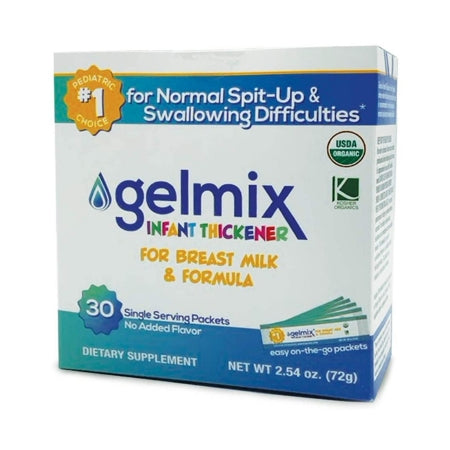 Parapharma Tech LLC Infant Formula and Breast Milk Thickener Gelmix® 2.4 Gram Individual Packet Unflavored Powder Consistency Varies By Preparation