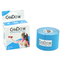 Fabrication Enterprises Kinesiology Tape CanDo® Skin Friendly Cotton / Rayon 2 Inch X 16-1/2 Foot Blue NonSterile